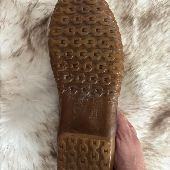 L.L. Bean Maine Hunting Tan and Brown Duck Shoes - Picture 7 of 11